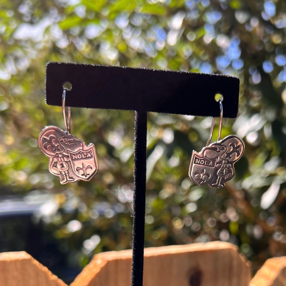 New Orleans Saints Fan fish hook earrings​